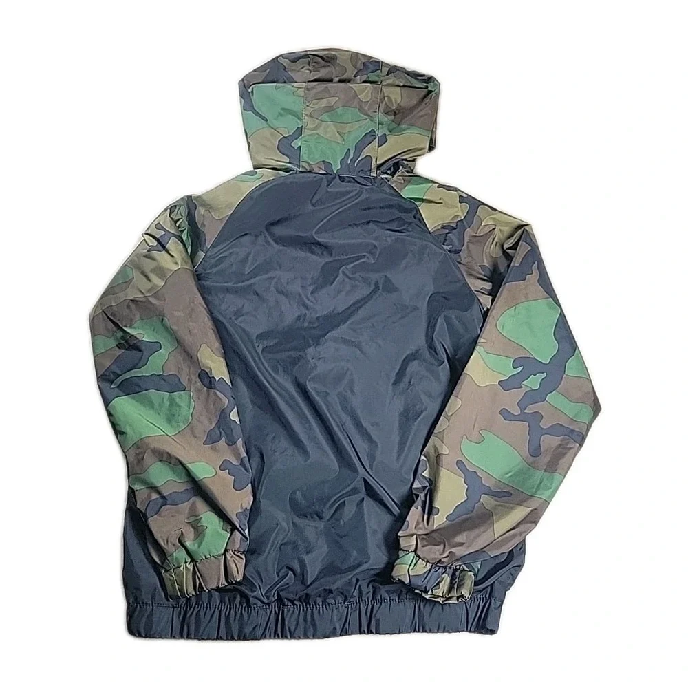 Nike Air Jordan Youth Boys Small Full Zip Jacket‎ Camo Hooded Windbreaker
